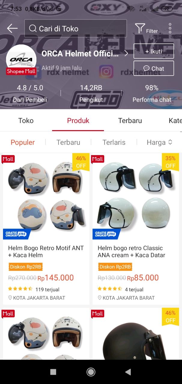 Rekomendasi Toko Helm Di Shopee Yang Bisa Anda Kunjungi