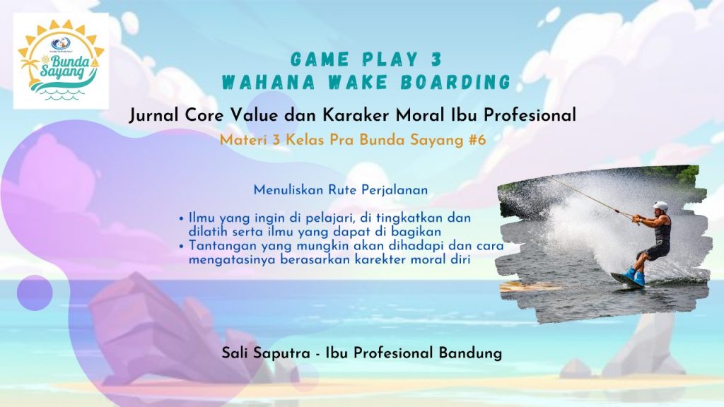 Jurnal Wahana Wake Boarding Core Value Dan Karakter Moral Ibu Profesional