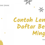 Contoh Lengkap Daftar Belanja Mingguan