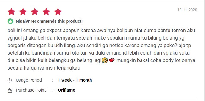 Saya yakin anda salah satu yang sudah merasakan manfaat dari rangkaian produk oriflame, apakah salah satunya essentials fairness face cream? https://bisnishebatbunda.com/essential-fairness-oriflame/ manfaat sabun silk beauty oriflame Meski setiap produk biasanya cocok-cocokan, bisa saja di gunakan sama saya cocok tapi belum tentu kalau anda yang pakai. Nah dibawah ini merupakan manfaat sabun batang silk beauty oriflame yang saya dapatkan dari review beberapa orang yang sudah pakai. Ada yang pakai sampai habis dan ada yang pakai sebagian saja karena merasa tidak cocok. Saya sengaja kutip dari situsnya https://reviews.femaledaily.com, intinya sih sebagai referensi saja. Cek dibawah ya : Membersihkan kulit Wanginya kalem dan nempel dikulit meski pakai sedikit Bikin kulit smooth dan lembab kayak silk Menghilangkan belang di kulit (seperti di tangan dan lainnya) review sabun silk oriflame Akhir kata, saya sendiri bingung juga mau nulis banyak, nulis apa, ya seadanya saja lah. Yang penting anda bisa mendapatkan jawaban untuk manfaat soap bar silk oriflame ini. Silahkan dicoba menggunakan produknya karena rata-rata reviewnya juga bagus kok. Oke silahkan di share kalau tulisan ini ada manfaatnya dan terima kasih.