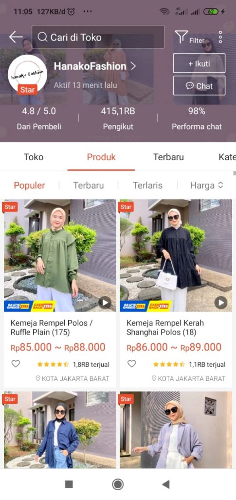 toko shopee termurah