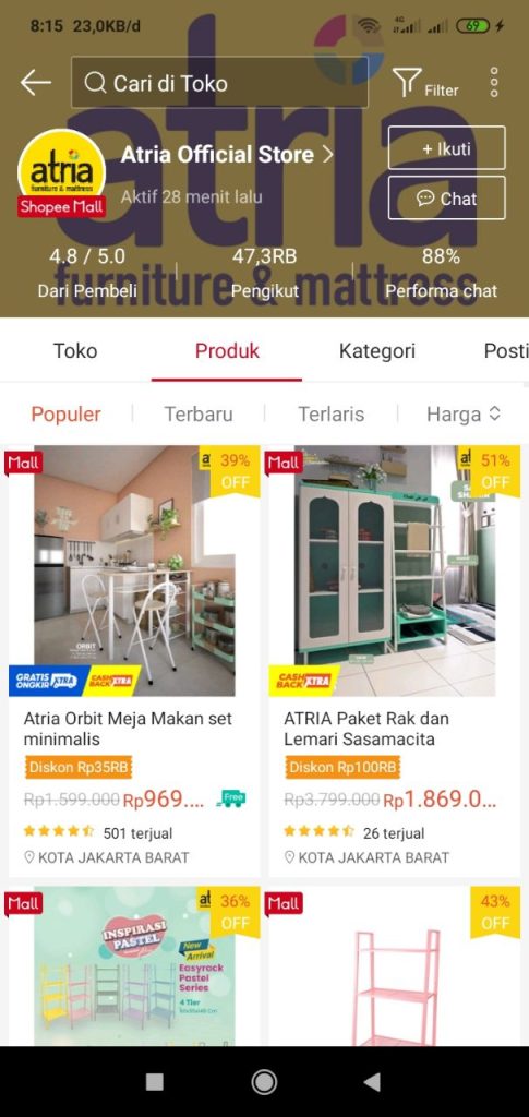 peralatan rumah tangga shopee