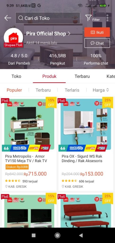 toko peralatan rumah tangga murah di shopee