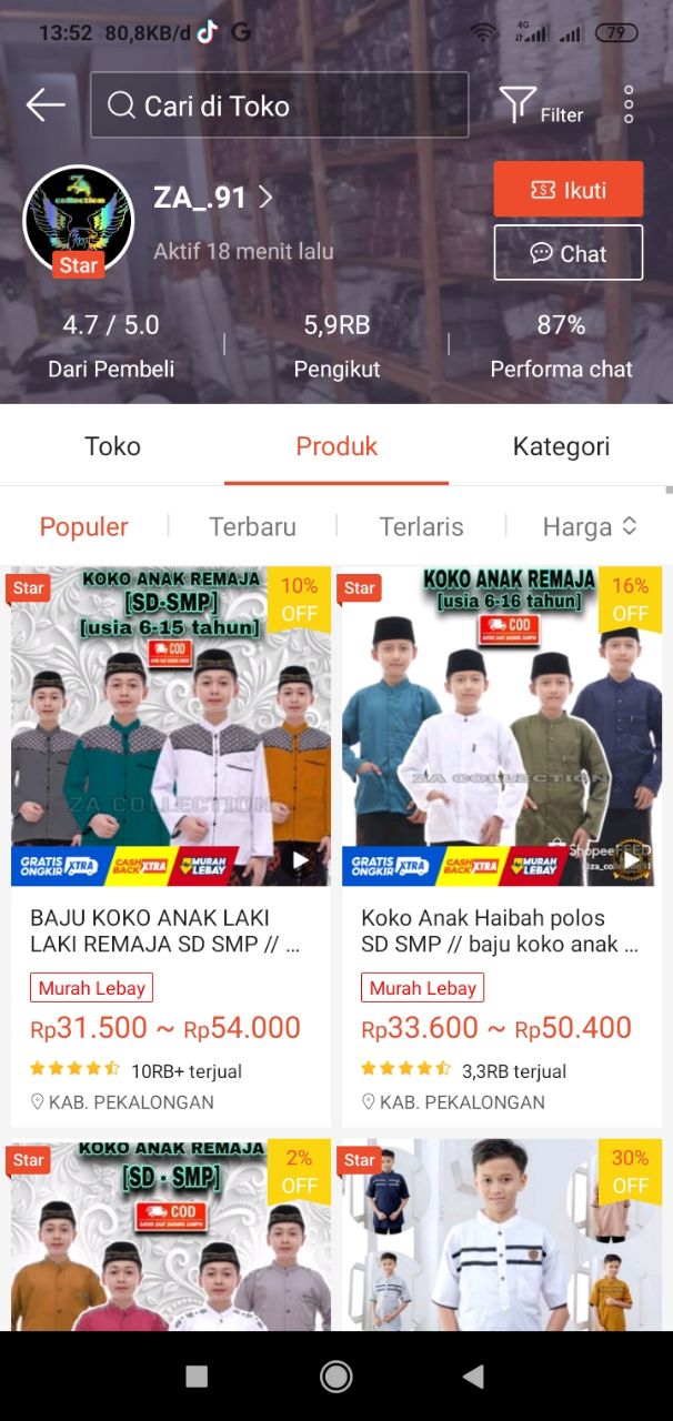 Nyari Baju Koko? Inilah 4 Rekomendasi Toko Baju Muslim Pria Di Shopee