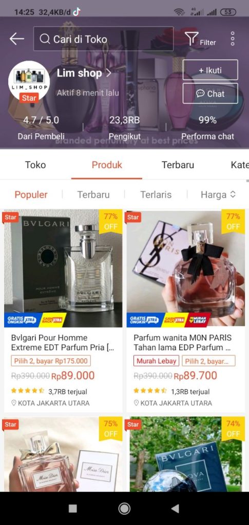 rekomendasi toko parfum di shopee