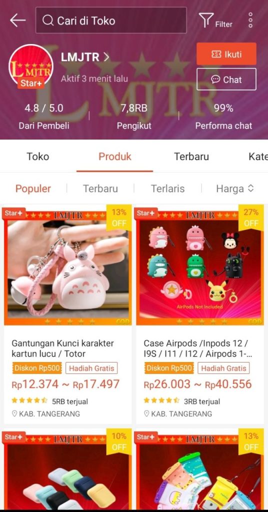 toko shopee termurah dan terpercaya