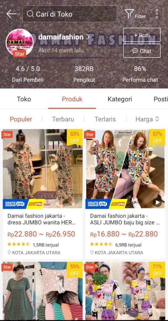 toko shopee termurah dan terpercaya