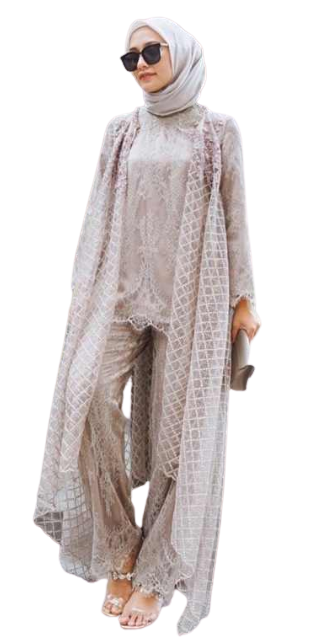 outfit kondangan hijab simple
