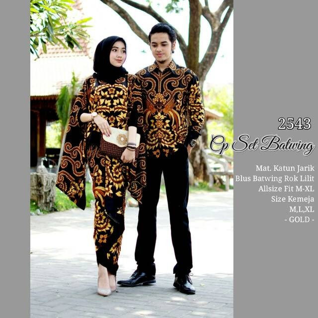 baju couple kondangan brokat keluarga