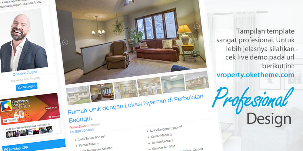 Vroperty Theme - jasa pembuatan website properti murah