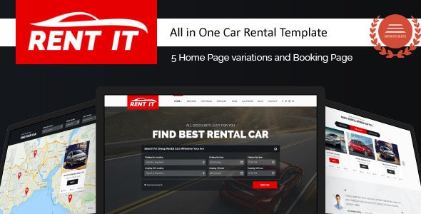 cara membuat website di hp - Rent It - Car Rental Template with RTL Support