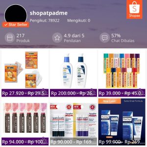 rekomendasi toko kosmetik murah di shopee