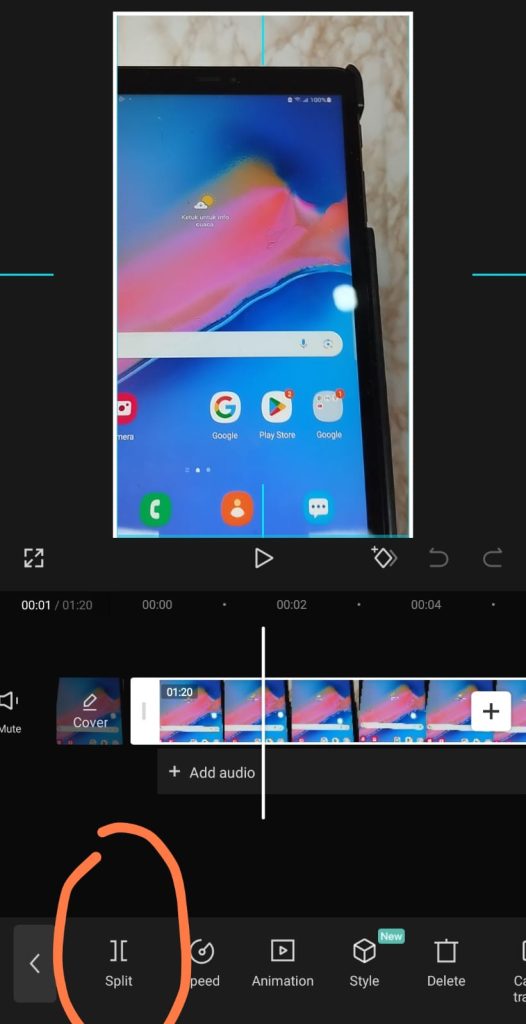 cara memotong video di capcut