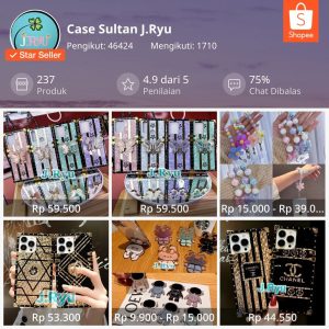 rekomendasi toko case hp di shopee