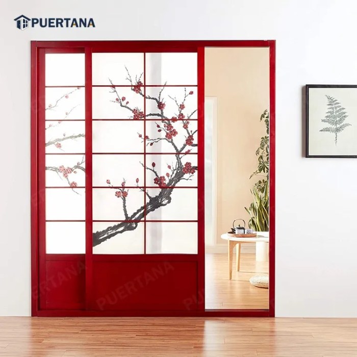 Rumah japandi dengan sliding door